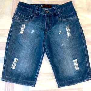 ✌️Vintage Style Fancy white Rips &  Stains ladies cotton denim shorts 🩳👌